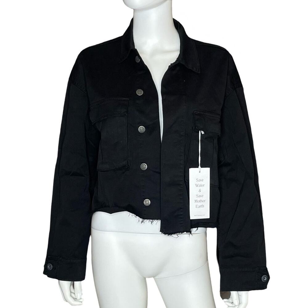 Boyish Jeans The Camden Denim Shirt Jacket Black Beauty Women’s Sz S